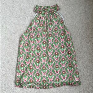 Jade Pink and Green Floral Top